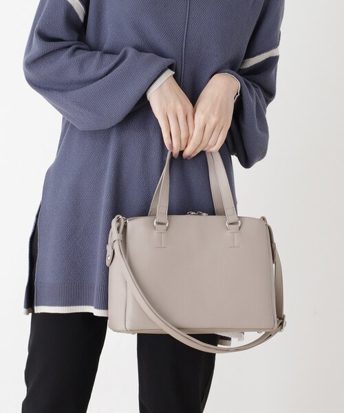 SHOO・LA・RUE（シューラルー）の「◆【抗菌】ミドル2WAYトート（トートバッグ・レディース・ブラック/サンドベージュ/ブラック系7/ナチュラル・00）」の20枚目の写真