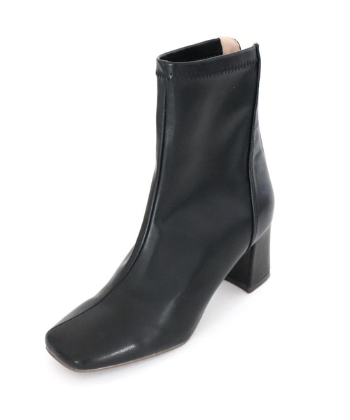 SOROTTO(ソロット)の「チャンキーヒール×スクエアトゥのストレッチハイアンクルブーツ(ブーツ・レディース・ブラック/アイボリー/ベージュ・S/M/L/LL)」の17枚目の写真