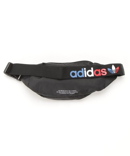 adidas Originals（アディダスオリジナルス）の「adidas Originals/アディダスオリジナルス  トリコロール ボディバッグ ウェストポーチ（ボディバッグ/ウエストポーチ・メンズ・ブラック・FREE）」の3枚目の写真