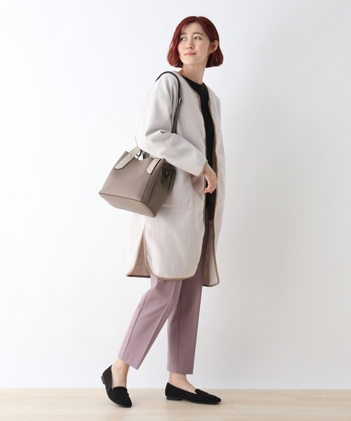 DRESKIP（ドレスキップ）の「◆【通勤】クロコ風ハンドル一枚皮風トート（トートバッグ・レディース・ブラック/ブラウン系その他6/ベージュ系4・00）」の12枚目の写真