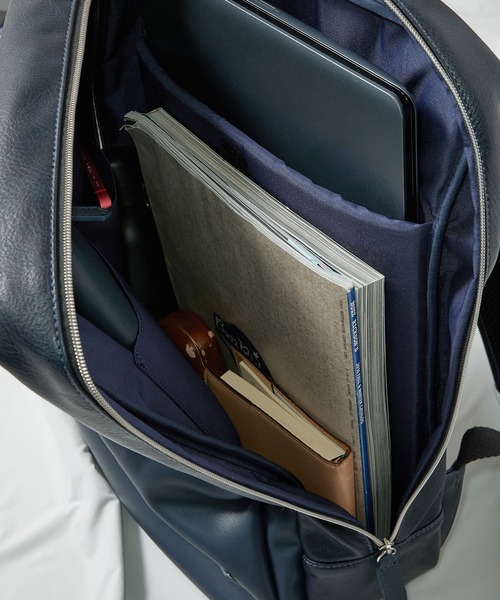 PRO-SPERITY（プロスペリティ）の「【PRO-SPERITY/プロスペリティ】別注PUレザーバッグパック（バックパック/リュック・メンズ・ブラック/ネイビー/グレー・FREE）」の9枚目の写真