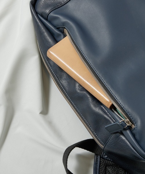 PRO-SPERITY（プロスペリティ）の「【PRO-SPERITY/プロスペリティ】別注PUレザーバッグパック（バックパック/リュック・メンズ・ブラック/ネイビー/グレー・FREE）」の10枚目の写真