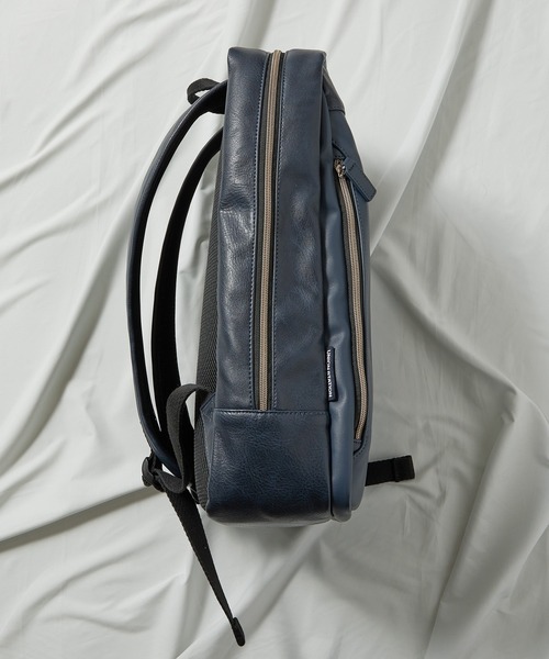 PRO-SPERITY（プロスペリティ）の「【PRO-SPERITY/プロスペリティ】別注PUレザーバッグパック（バックパック/リュック・メンズ・ブラック/ネイビー/グレー・FREE）」の13枚目の写真