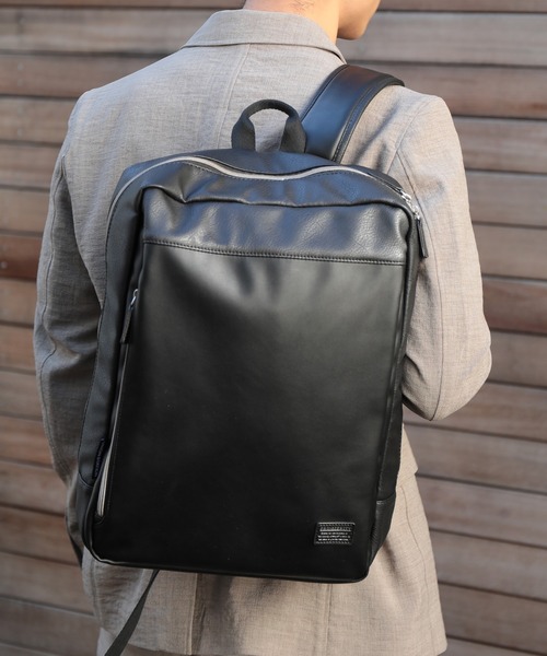 PRO-SPERITY（プロスペリティ）の「【PRO-SPERITY/プロスペリティ】別注PUレザーバッグパック（バックパック/リュック・メンズ・ブラック/ネイビー/グレー・FREE）」の20枚目の写真