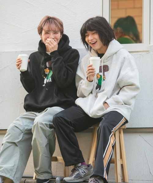 BROKEN BASE（ブロークンベース）の「アベジュンヤコラボパーカー（パーカー・メンズ・ライトグレー/ブラック・MEDIUM/LARGE）」の17枚目の写真