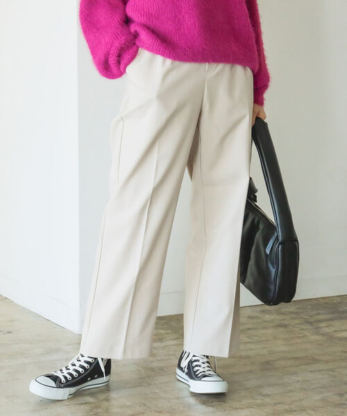 B:MING by BEAMS（ビーミングバイビームス）の「B:MING by BEAMS / スタフリ ワイド パンツ 22AW（その他パンツ・レディース・ピンク/サックスブルー/ブラック/ライトベージュ/グリーン/イエロー/レッド系その他5/パープル/ブルー/ケリー/ブラウン・SMALL/MEDIUM/LARGE/XS/O）」の4枚目の写真