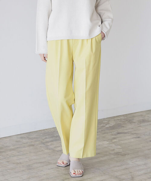 B:MING by BEAMS（ビーミングバイビームス）の「B:MING by BEAMS / スタフリ ワイド パンツ 22AW（その他パンツ・レディース・ピンク/サックスブルー/ブラック/ライトベージュ/グリーン/イエロー/レッド系その他5/パープル/ブルー/ケリー/ブラウン・SMALL/MEDIUM/LARGE/XS/O）」の9枚目の写真