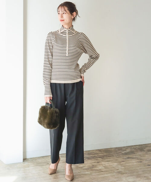 B:MING by BEAMS（ビーミングバイビームス）の「B:MING by BEAMS / スタフリ ワイド パンツ 22AW（その他パンツ・レディース・ピンク/サックスブルー/ブラック/ライトベージュ/グリーン/イエロー/レッド系その他5/パープル/ブルー/ケリー/ブラウン・SMALL/MEDIUM/LARGE/XS/O）」の13枚目の写真