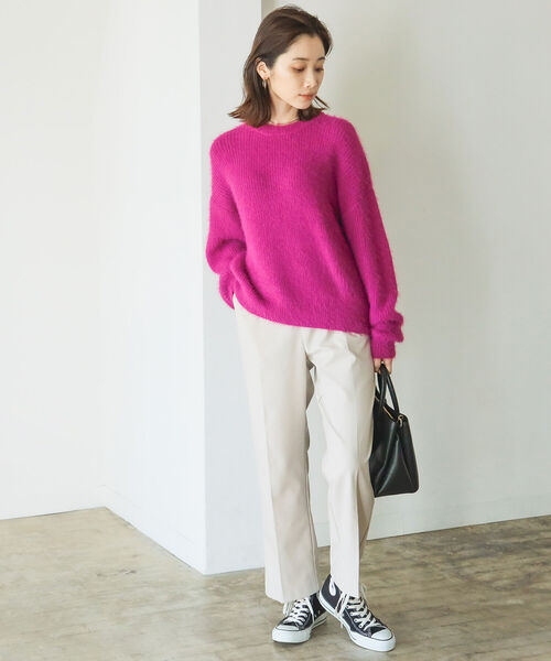 B:MING by BEAMS（ビーミングバイビームス）の「B:MING by BEAMS / スタフリ ワイド パンツ 22AW（その他パンツ・レディース・ピンク/サックスブルー/ブラック/ライトベージュ/グリーン/イエロー/レッド系その他5/パープル/ブルー/ケリー/ブラウン・SMALL/MEDIUM/LARGE/XS/O）」の15枚目の写真