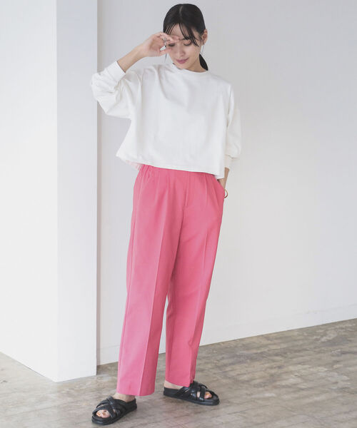 B:MING by BEAMS（ビーミングバイビームス）の「B:MING by BEAMS / スタフリ ワイド パンツ 22AW（その他パンツ・レディース・ピンク/サックスブルー/ブラック/ライトベージュ/グリーン/イエロー/レッド系その他5/パープル/ブルー/ケリー/ブラウン・SMALL/MEDIUM/LARGE/XS/O）」の20枚目の写真