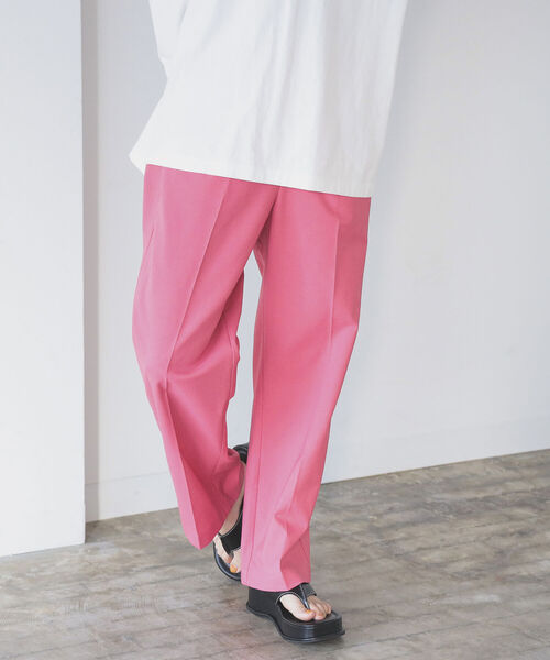 B:MING by BEAMS（ビーミングバイビームス）の「B:MING by BEAMS / スタフリ ワイド パンツ 22AW（その他パンツ・レディース・ピンク/サックスブルー/ブラック/ライトベージュ/グリーン/イエロー/レッド系その他5/パープル/ブルー/ケリー/ブラウン・SMALL/MEDIUM/LARGE/XS/O）」の21枚目の写真