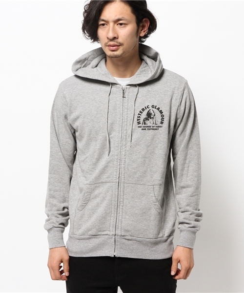 HYSTERIC GLAMOUR（ヒステリックグラマー）の「THE SOUNDS OF TODAY pt PK（パーカー・メンズ・ネイビー/トップグレー/ブラック・LARGE/SMALL/MEDIUM）」の11枚目の写真