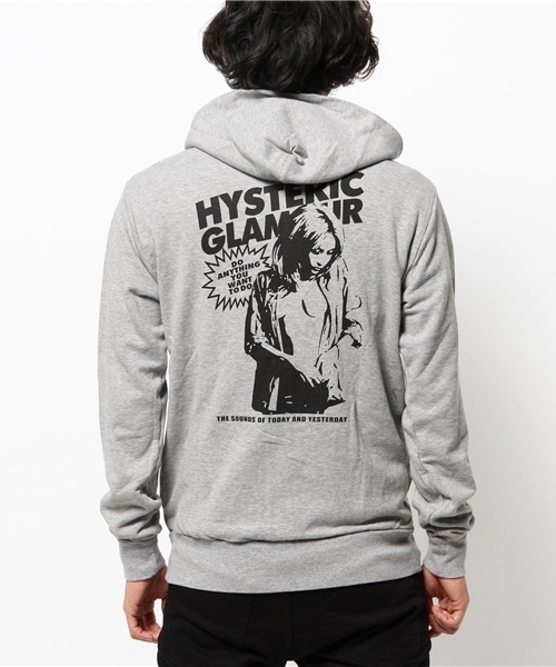 HYSTERIC GLAMOUR（ヒステリックグラマー）の「THE SOUNDS OF TODAY pt PK（パーカー・メンズ・ネイビー/トップグレー/ブラック・LARGE/SMALL/MEDIUM）」の13枚目の写真