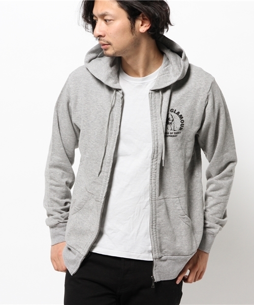 HYSTERIC GLAMOUR（ヒステリックグラマー）の「THE SOUNDS OF TODAY pt PK（パーカー・メンズ・ネイビー/トップグレー/ブラック・LARGE/SMALL/MEDIUM）」の14枚目の写真