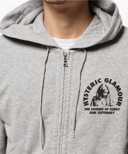HYSTERIC GLAMOUR（ヒステリックグラマー）の「THE SOUNDS OF TODAY pt PK（パーカー・メンズ・ネイビー/トップグレー/ブラック・LARGE/SMALL/MEDIUM）」の15枚目の写真