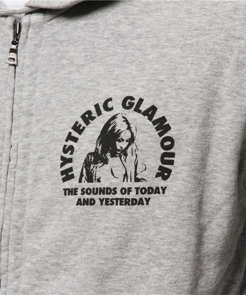 HYSTERIC GLAMOUR（ヒステリックグラマー）の「THE SOUNDS OF TODAY pt PK（パーカー・メンズ・ネイビー/トップグレー/ブラック・LARGE/SMALL/MEDIUM）」の7枚目の写真