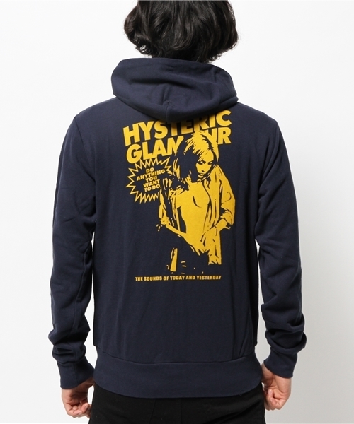 HYSTERIC GLAMOUR（ヒステリックグラマー）の「THE SOUNDS OF TODAY pt PK（パーカー・メンズ・ネイビー/トップグレー/ブラック・LARGE/SMALL/MEDIUM）」の10枚目の写真