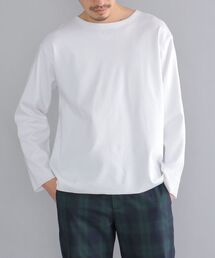 SHIPS | SHIPS:〈手洗い可能〉セーターマシーン ボートネック ロングスリーブ Tシャツ (ロンT)(Tシャツ/カットソー)