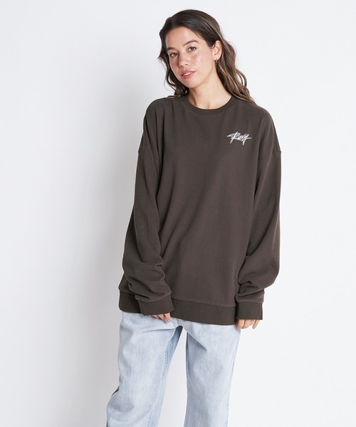 ROXY（ロキシー）の「EVERYDAY PULL OVER/ロキシーバックプリントスウェットトレーナー（スウェット・レディース・ブラック/ナチュラル/ピンク/パープル・SMALL/MEDIUM/LARGE）」の8枚目の写真