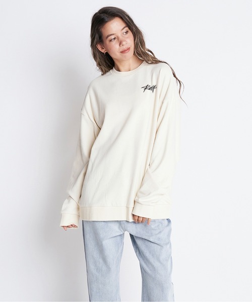 ROXY（ロキシー）の「EVERYDAY PULL OVER/ロキシーバックプリントスウェットトレーナー（スウェット・レディース・ブラック/ナチュラル/ピンク/パープル・SMALL/MEDIUM/LARGE）」の12枚目の写真