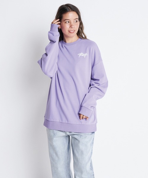 ROXY（ロキシー）の「EVERYDAY PULL OVER/ロキシーバックプリントスウェットトレーナー（スウェット・レディース・ブラック/ナチュラル/ピンク/パープル・SMALL/MEDIUM/LARGE）」の16枚目の写真