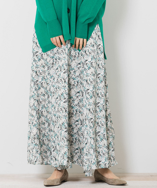 URBAN RESEARCH Sonny Label（アーバンリサーチサニーレーベル）の「ペイントプリントスカート（スカート・レディース・グレー/ベージュ・FREE）」の5枚目の写真