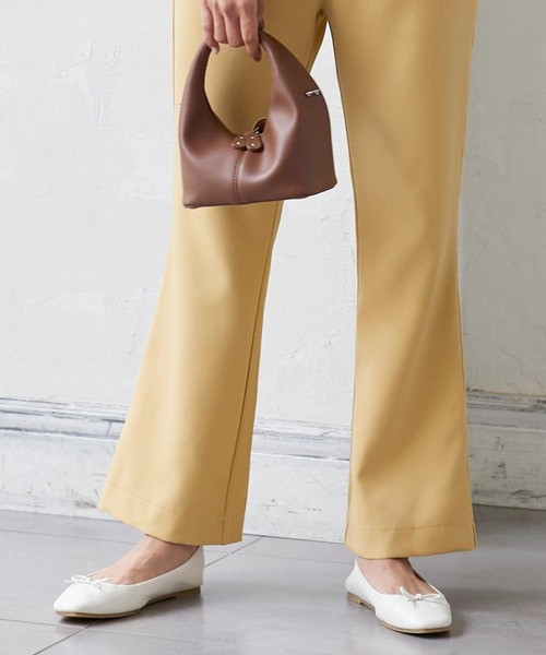 KOBE LETTUCE（コウベレタス）の「スクエアトゥバレエパンプス（バレエシューズ・レディース・ホワイト/ブラック/シルバー/ミント/キャメル/ゼブラ/チェック/ピンク・S/M/L/LL）」の2枚目の写真