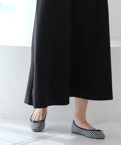 KOBE LETTUCE（コウベレタス）の「スクエアトゥバレエパンプス（バレエシューズ・レディース・ホワイト/ブラック/シルバー/ミント/キャメル/ゼブラ/チェック/ピンク・S/M/L/LL）」の8枚目の写真