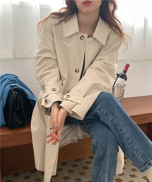セール Mayree シンプルスプリングコート 22ss ステンカラーコート Mayree メイリー のファッション通販 Zozotown