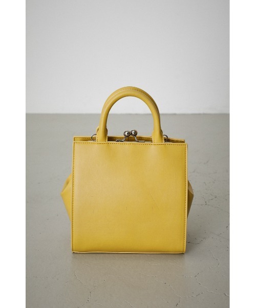 AZUL by moussy（アズールバイマウジー）の「METAL FRAME BAG/メタルフレームバッグ（ショルダーバッグ・レディース・アイボリー/イエロー/ブラック・FREE）」の3枚目の写真