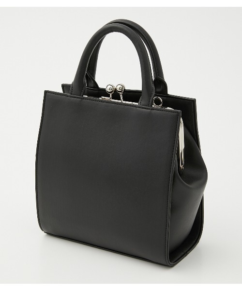 AZUL by moussy（アズールバイマウジー）の「METAL FRAME BAG/メタルフレームバッグ（ショルダーバッグ・レディース・アイボリー/イエロー/ブラック・FREE）」の2枚目の写真