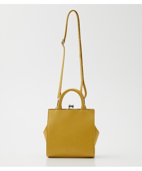 AZUL by moussy（アズールバイマウジー）の「METAL FRAME BAG/メタルフレームバッグ（ショルダーバッグ・レディース・アイボリー/イエロー/ブラック・FREE）」の15枚目の写真