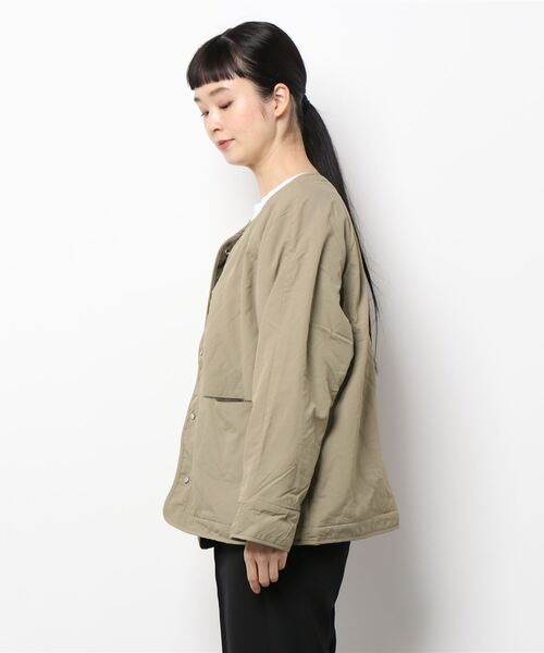 Samansa Mos2 blue（サマンサモスモスブルー）の「リバーシブルブルゾン（ブルゾン・レディース・カーキ/チャコール/ベージュ・ﾌﾘ-）」の5枚目の写真