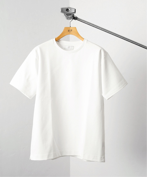 417 EDIFICE（フォーワンセブンエディフィス）の「※《追加》コンパクトポンチショートスリーブクルーネック【Made in Japan】（Tシャツ/カットソー・メンズ・ホワイト/ブラック/スミクロ/グレー/ブラウン/グリーン/ブルー/ホワイト系その他・SMALL/MEDIUM/LARGE/X-LARGE）」の3枚目の写真