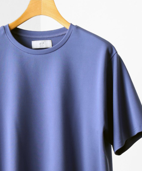 417 EDIFICE（フォーワンセブンエディフィス）の「※《追加》コンパクトポンチショートスリーブクルーネック【Made in Japan】（Tシャツ/カットソー・メンズ・ホワイト/ブラック/スミクロ/グレー/ブラウン/グリーン/ブルー/ホワイト系その他・SMALL/MEDIUM/LARGE/X-LARGE）」の8枚目の写真