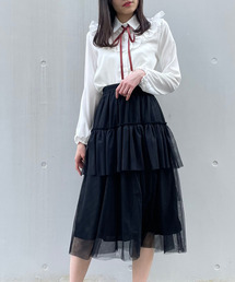 titty＆Co. PETIT | 【titty&Co.PETIT】チュールステップティアードスカート(スカート)