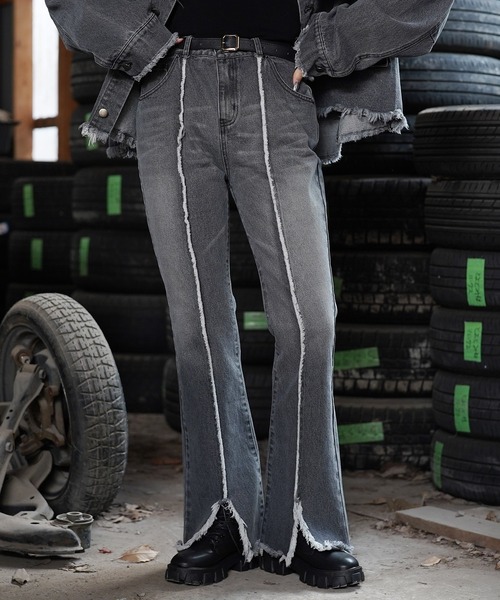 G.O.C ジッパーフレアデニム