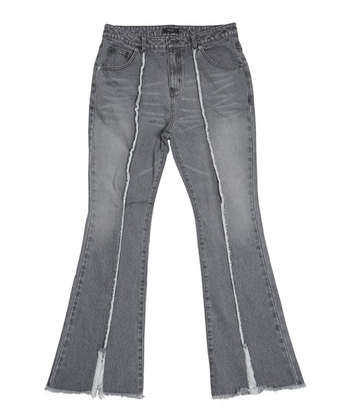 G.O.C(ジーオーシー)の「フリンジスリットフレアデニムパンツ(デニムパンツ・メンズ・ブラック/グレー/ライトブルー・MEDIUM/LARGE)」の21枚目の写真