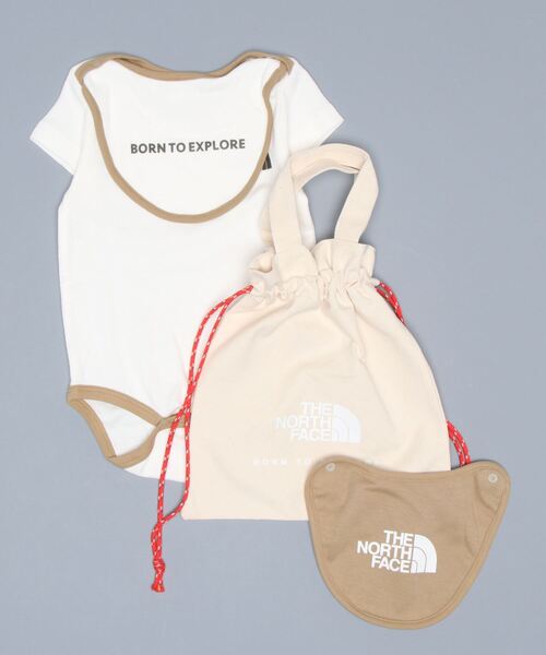THE NORTH FACE(ザノースフェイス)の「THE NORTH FACE B S/S Rompers & 2P Bib NTB12202(ロンパース・キッズ・グリーン/パープル/ホワイト・70/80)」の12枚目の写真