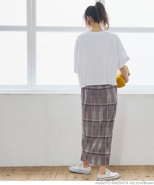 チェック柄プリーツスカート