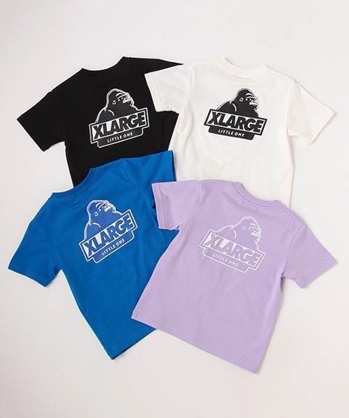 XLARGE KIDS（エクストララージキッズ）の「バックプリントスランテッドOGゴリラ半袖Tシャツ（Tシャツ/カットソー・キッズ・ブラック/ホワイト/パープル/ブルー・140cm/130cm/80ｃｍ/90cm/120cm/110cm/100cm）」の15枚目の写真