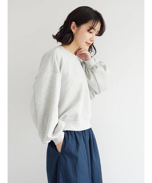 KBF（ケイビーエフ）の「KBF.ガス焼きボリューム裏毛（スウェット・レディース・グレー/オレンジ/ブルー/ライトグリーン・FREE）」の11枚目の写真