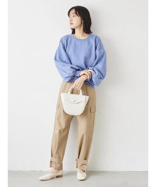 KBF（ケイビーエフ）の「KBF.ガス焼きボリューム裏毛（スウェット・レディース・グレー/オレンジ/ブルー/ライトグリーン・FREE）」の18枚目の写真