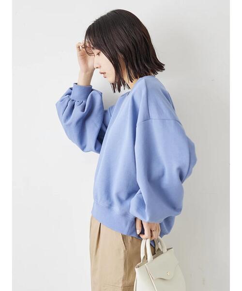 KBF（ケイビーエフ）の「KBF.ガス焼きボリューム裏毛（スウェット・レディース・グレー/オレンジ/ブルー/ライトグリーン・FREE）」の19枚目の写真