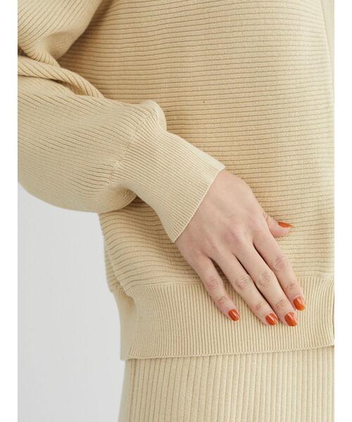 Sugar spoon(シュガースプーン)の「・SUGAR SPOON リブニットドルマンカーデ*(カーディガン/ボレロ・レディース・ブラック/ベージュ/グレー/ピンク/ブルー/ライトカーキ・FREE)」の8枚目の写真