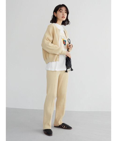 Sugar spoon(シュガースプーン)の「・SUGAR SPOON リブニットドルマンカーデ*(カーディガン/ボレロ・レディース・ブラック/ベージュ/グレー/ピンク/ブルー/ライトカーキ・FREE)」の10枚目の写真