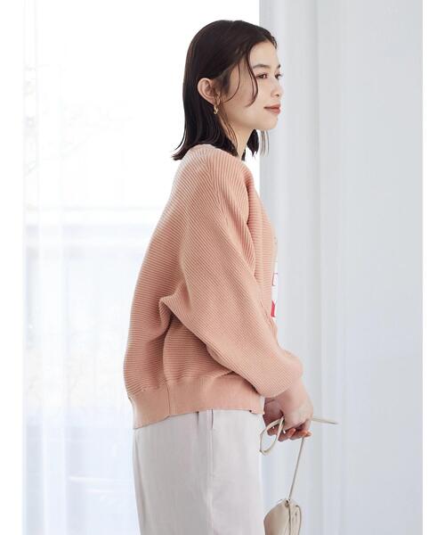 Sugar spoon(シュガースプーン)の「・SUGAR SPOON リブニットドルマンカーデ*(カーディガン/ボレロ・レディース・ブラック/ベージュ/グレー/ピンク/ブルー/ライトカーキ・FREE)」の15枚目の写真