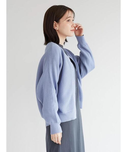 Sugar spoon(シュガースプーン)の「・SUGAR SPOON リブニットドルマンカーデ*(カーディガン/ボレロ・レディース・ブラック/ベージュ/グレー/ピンク/ブルー/ライトカーキ・FREE)」の22枚目の写真