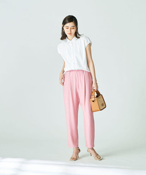 NOLLEY’S（ノーリーズ）の「◇【WEB限定】パール釦フレンチブラウス（シャツ/ブラウス・レディース・ラベンダー/オフホワイト/ネイビー/ブラック系その他/ブルー系その他6/ブルー系その他7/ブラック系その他2・38/36）」の17枚目の写真
