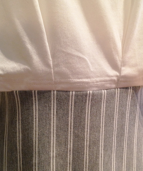 MILKFED.（ミルクフェド）の「【mini7月号掲載】STRIPED COMBI DRESS　（ワンピース/無地&ストライプ）（ワンピース・レディース・アッシュ/ネイビー・SMALL/MEDIUM）」の5枚目の写真